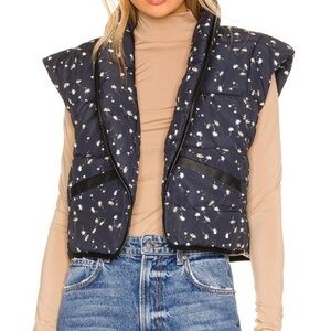 Tularosa open front puffer vest, size XS